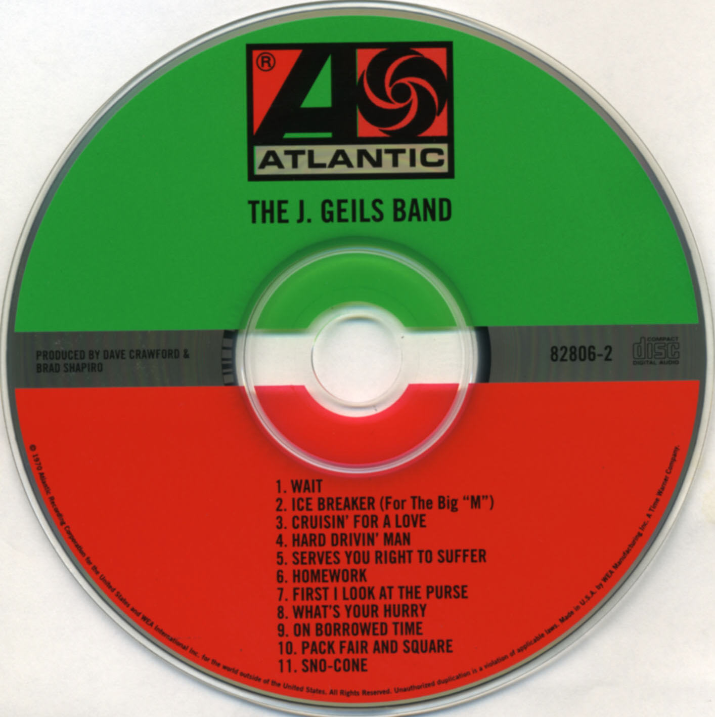 The J. Geils Band The J. Geils Band : CD.